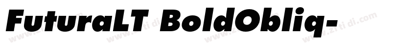 FuturaLT BoldObliq字体转换